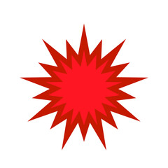 Vintage sunbeam with outer stroke. Can be used for shopping label, sale, price tag, and promotional badge.