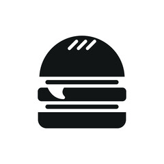 burger sign vector glyph symbol icon