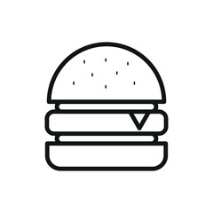 burger sign vector glyph symbol icon