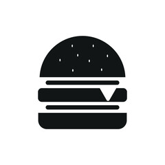 burger sign vector glyph symbol icon