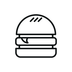 burger sign vector glyph symbol icon