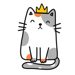 Cat character cute cat cartoon