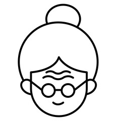 Grand mother icon