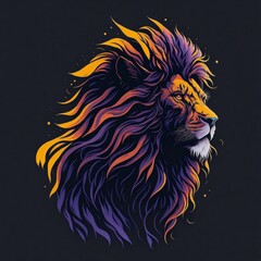lion head vector