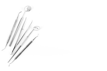 Dental metal equipment tools for teethcare and dental health