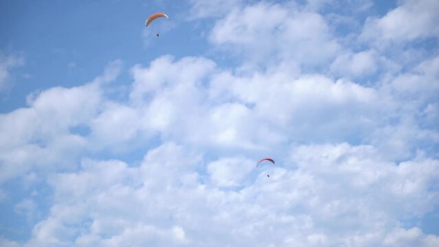 parachute in the sky