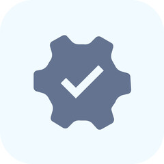 illustration of a icon config checkmark