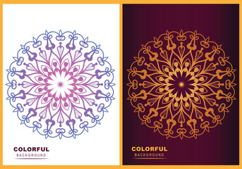 Luxury vector fashion mandala Arabic Islamic background with Gold arabesque Pattern design template.