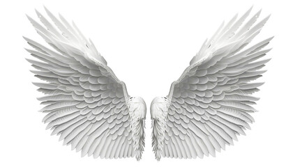 angel wings isolated AI generative