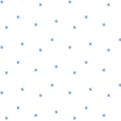 Vector seamless floral pattern. Cute print with small flowers. Flat style. Spring pattern with blooming flowers.