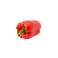 Red bell pepper cutout, Png file.