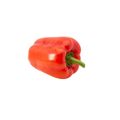 Red bell pepper cutout, Png file.