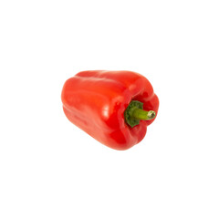Red bell pepper cutout, Png file.