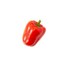 Red bell pepper cutout, Png file.