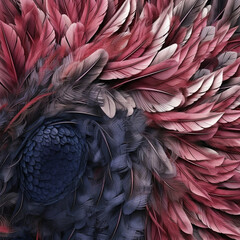 the seamless elegance of flower fibre reinforced feathers is patterned harmony.