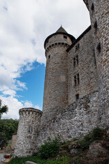 Fototapeta na wymiar Val Castle in the Cantal region of France