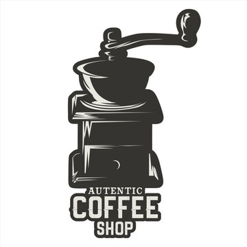 Vintage Cool Coffee Shop Logo Vector