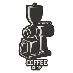 Vintage Cool Coffee Shop Logo Vector