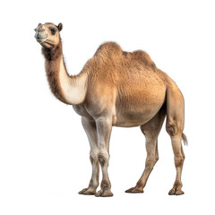 Camel isolated on white created with Generative AI