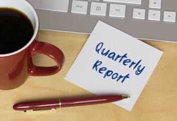 Quarterly Report! - obrazy, fototapety, plakaty