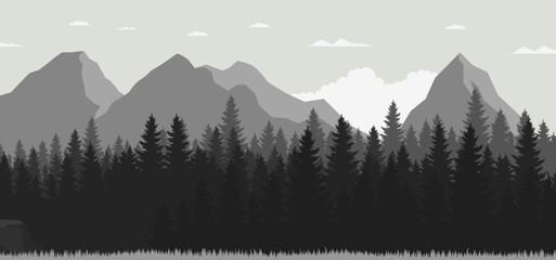 Alaska vector silhouette background