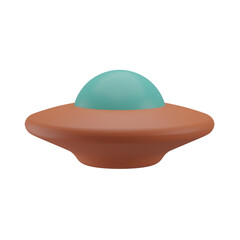 3D UFO Illustration