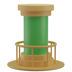 3D Cryogenic Chamber Illustration