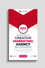 Fototapeta premium Digital Marketing Agency Facebook and Instagram story template