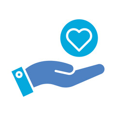 Fototapeta premium Give Love Icon