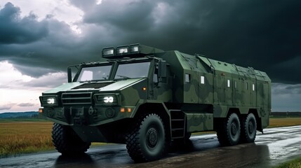 Military Armored Transport Vehicle