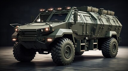 Military Armored Transport Vehicle