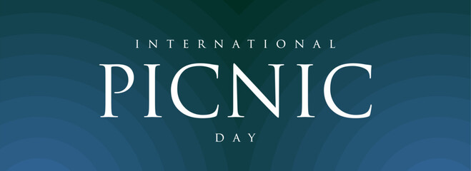 International picnic day background template