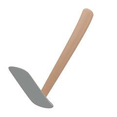 3D Hoe Illustration