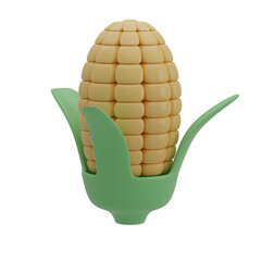 3D Corn Illustration