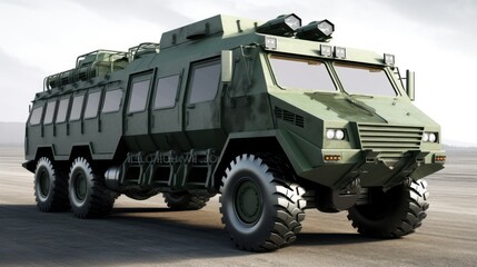 Obraz premium Military Armored Transport Vehicle