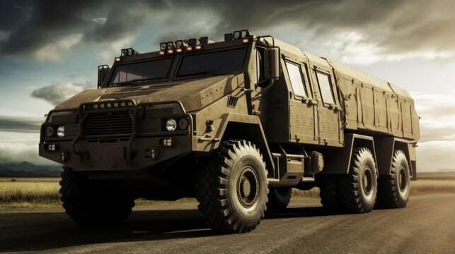 Military Armored Transport Vehicle