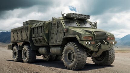 Military Armored Transport Vehicle