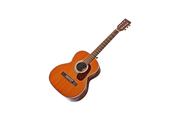 Fototapeta na wymiar acoustic guitar isolated on white