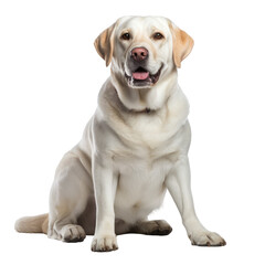 Labrador Retriever dog isolated on white