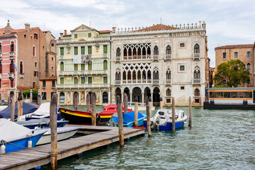 Ca d'Oro palace on Grand canal, Venice, Italy