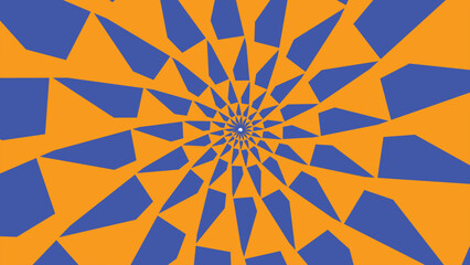 Optical illusion Psychedelic pattern hypnotic surreal abstract background Vector illustration