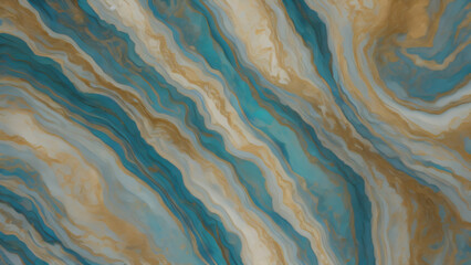 A blue, gold and brown marble surface.