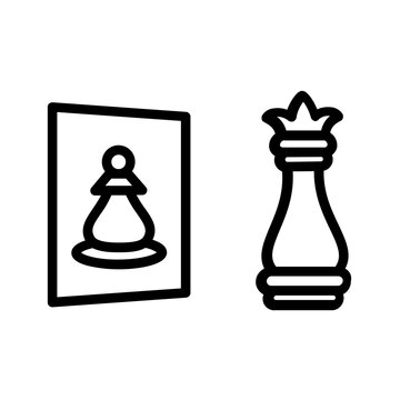 Black line icon for Underestimate