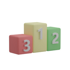 3D Podium Illustration