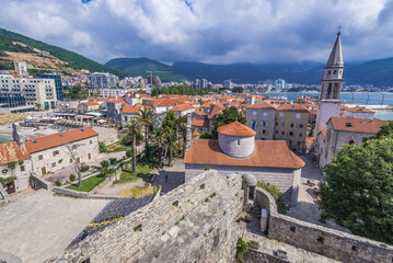 Obraz premium View from Old Town, historic part of Budva, Montenegro