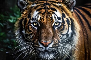 Fototapeta na wymiar portrait of a bengal tiger