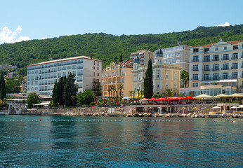 Opatija, Kvarner Bucht, Blick vom Meer