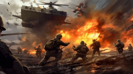 Military Game Artwork