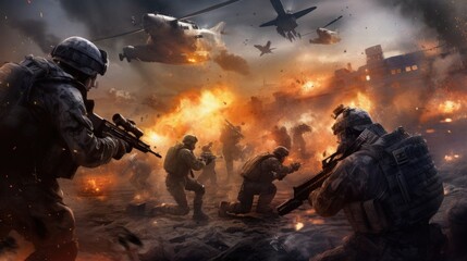 Military Game Artwork