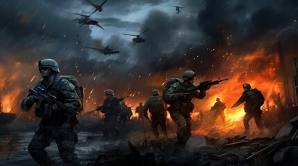Military Game Artwork